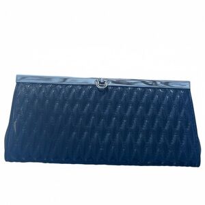 Apt 9 Classic Quilted Black Clutch - Designer Style NWT Evening Bag Weddings